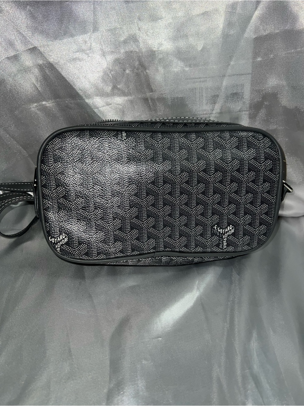 Crossbody Pouch - Goyard-Style Pattern